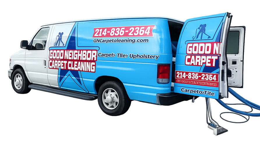 Powered by a professional truck-mounted system for deeper cleaning and faster dry times. Powered by a professional truck-mounted system for deeper cleaning and faster dry times.