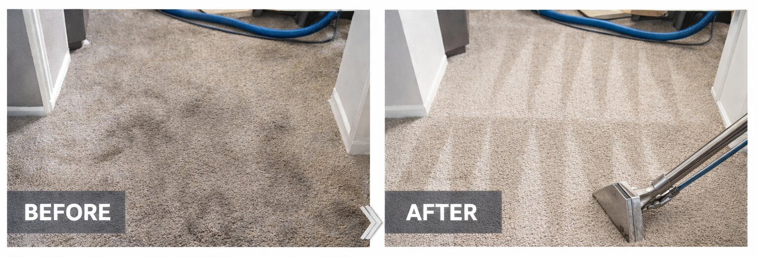 Powered by a professional truck-mounted system for deeper cleaning and faster dry times. Powered by a professional truck-mounted system for deeper cleaning and faster dry times.